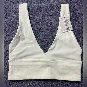 Lululemon Align V Neck Bra White Size 2 A/B Cup NWT